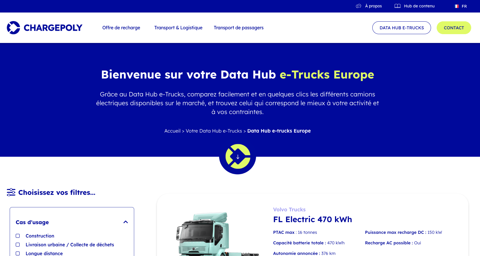 DataHub e-Trucks Chargepoly