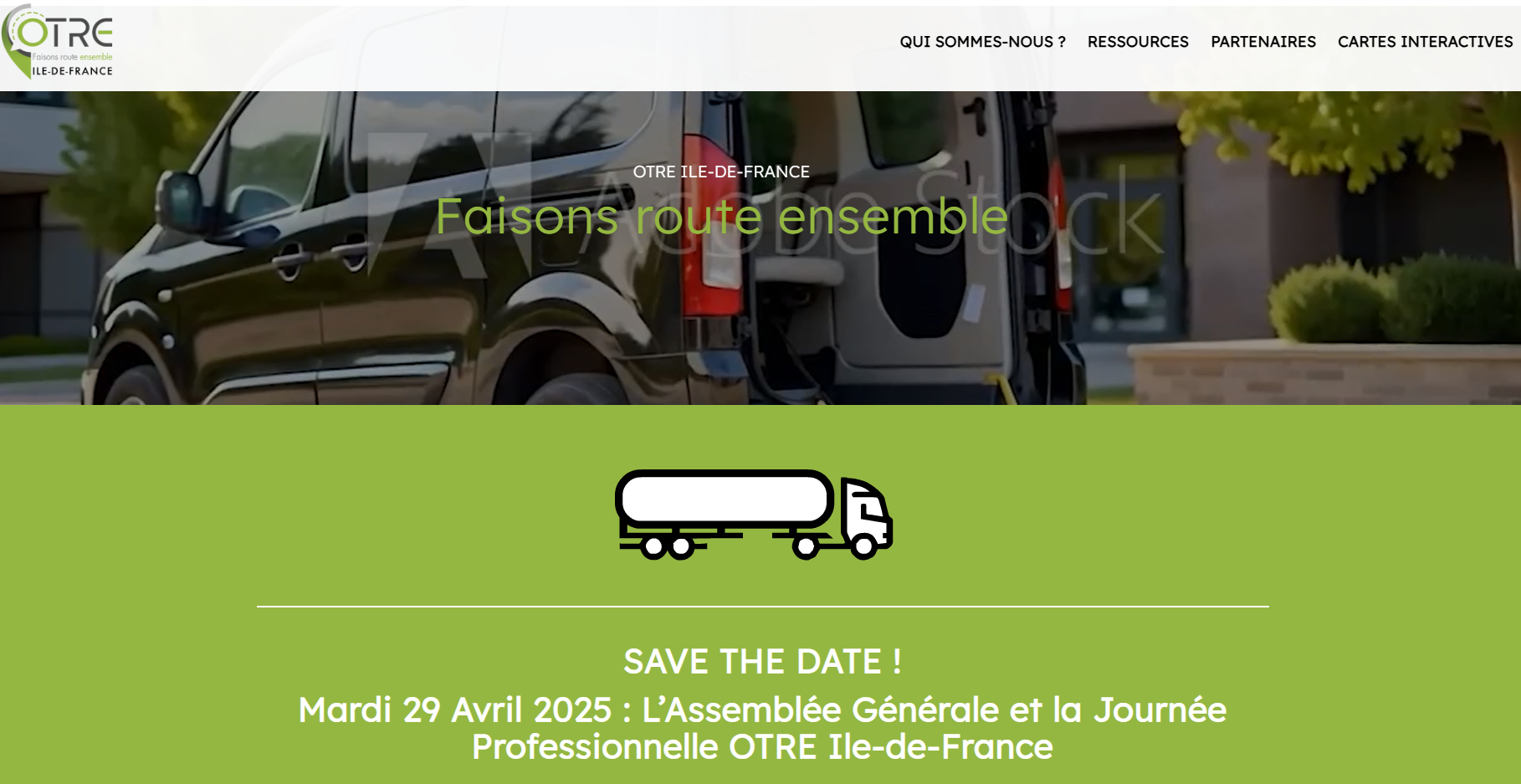 Site web de l'OTRE Ile-de-France